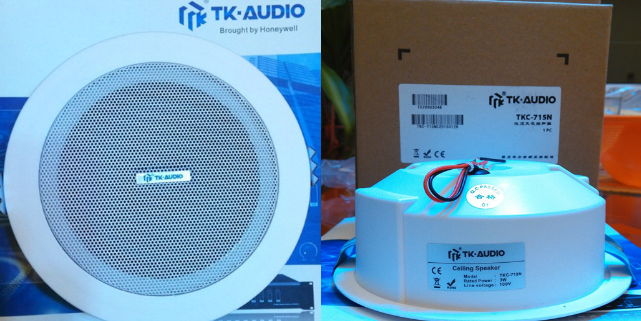 TKC-715N 3W带后罩吸顶天花喇叭